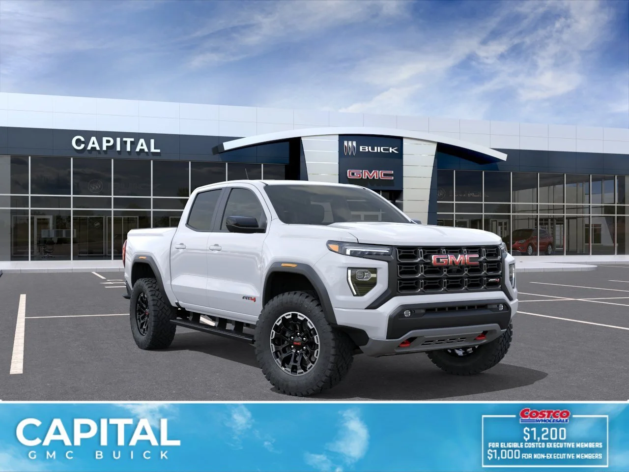 New 2026 Summit White GMC 4WD AT4 image 2