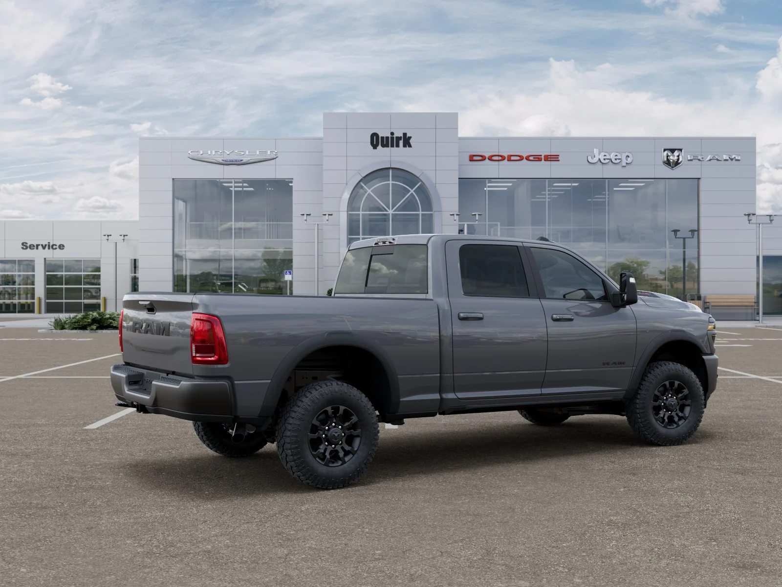 New 2026 Ceramic Gray Clear-Coat Exterior Paint RAM Power Wagon image 30