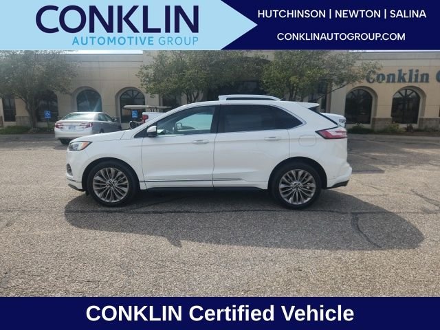 Used 2020 White Metallic Ford Titanium image 1