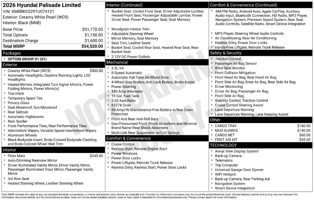 Used 2026 White Hyundai Limited image 2