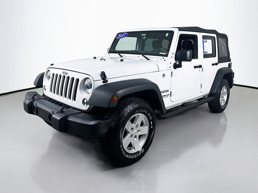 Used 2017 Bright White Clearcoat Jeep Sport image 8
