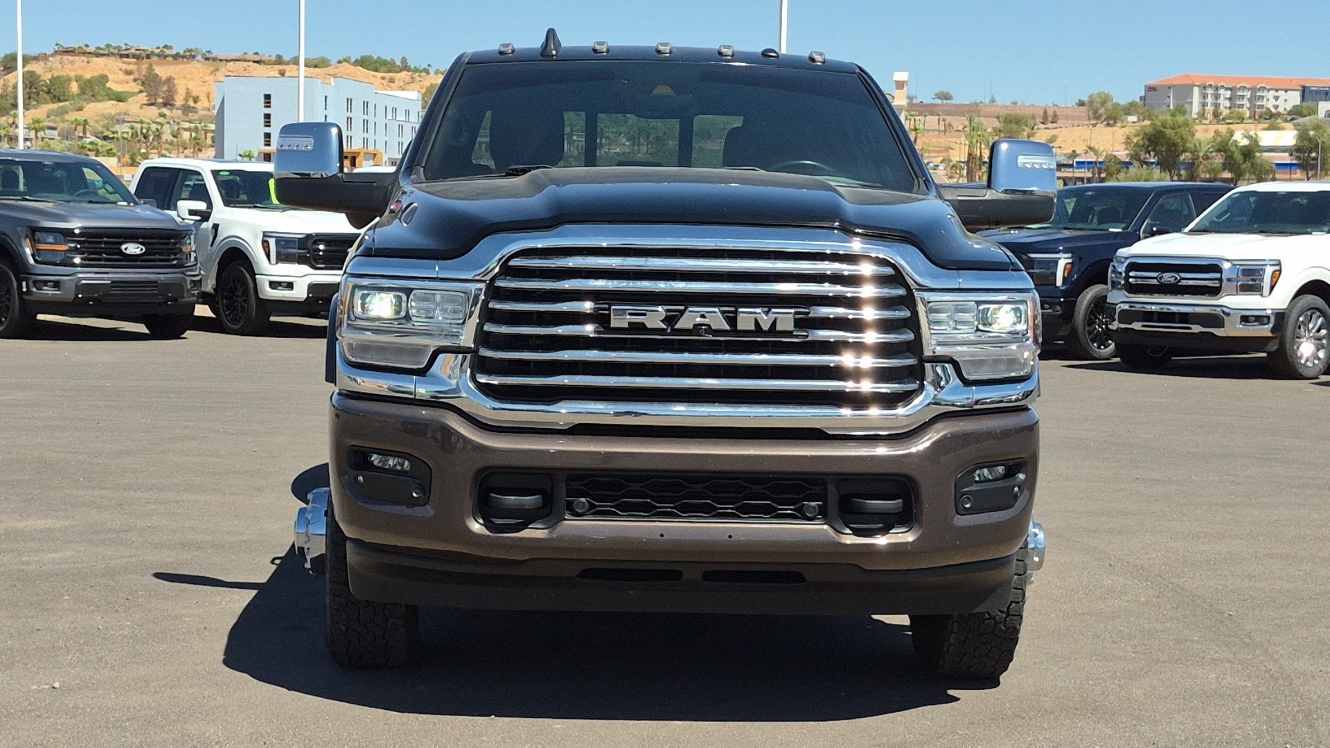 Used 2024 Diamond Black Crystal Pearlcoat Ram Longhorn image 8