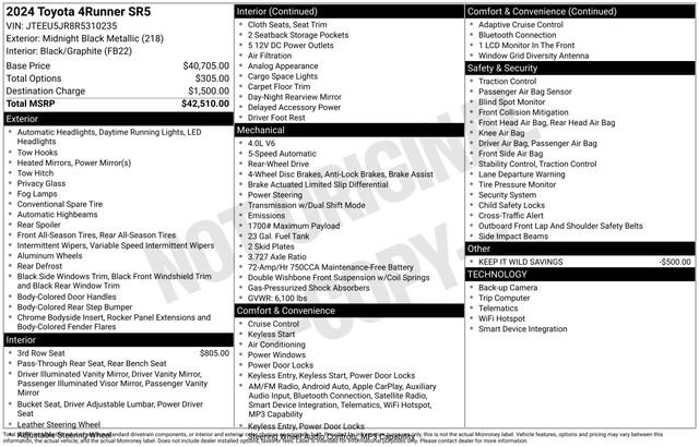 Used 2024 Black Toyota SR5 image 3