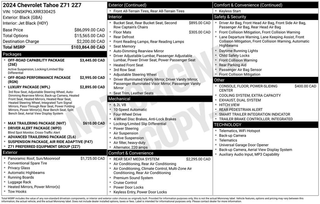 Used 2024 Black Chevrolet Z71 image 23