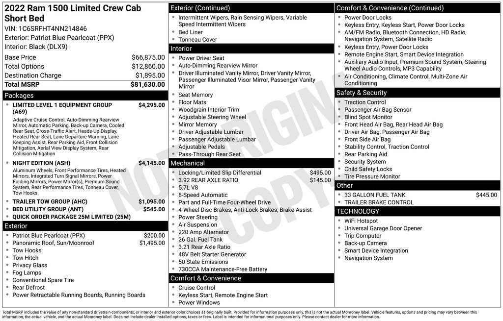 Used 2022 Blue Ram Limited image 27