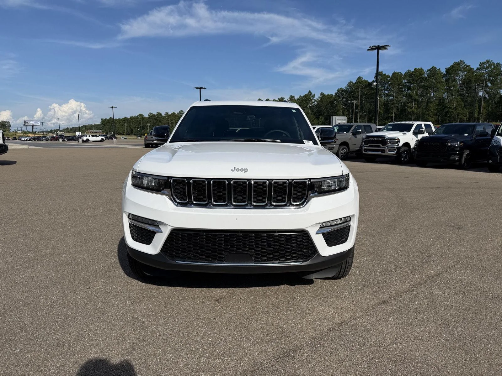 Used 2025 Bright White Clearcoat Jeep Limited image 2
