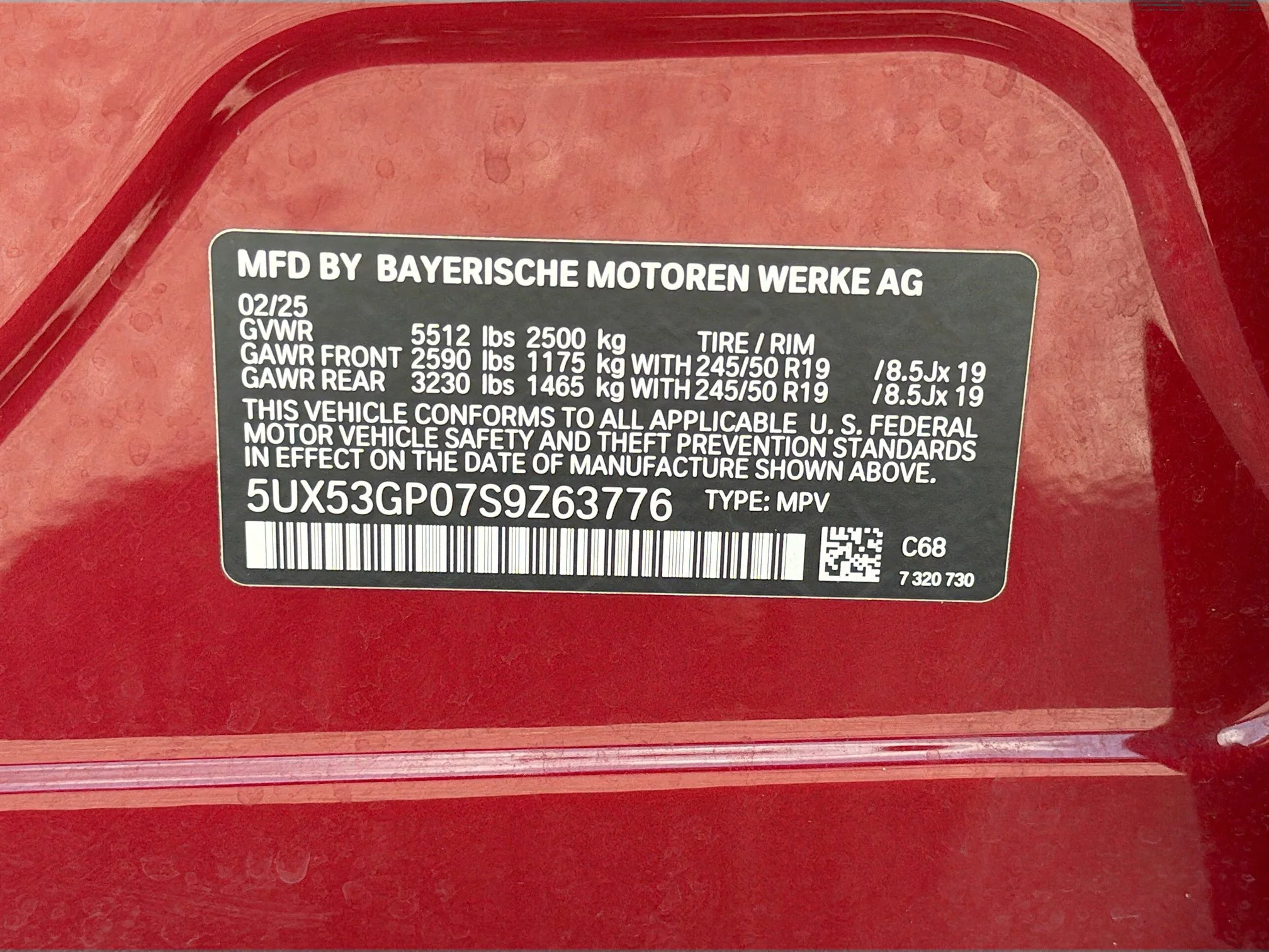 Used 2025 Red Metallic BMW 30 xDrive image 41