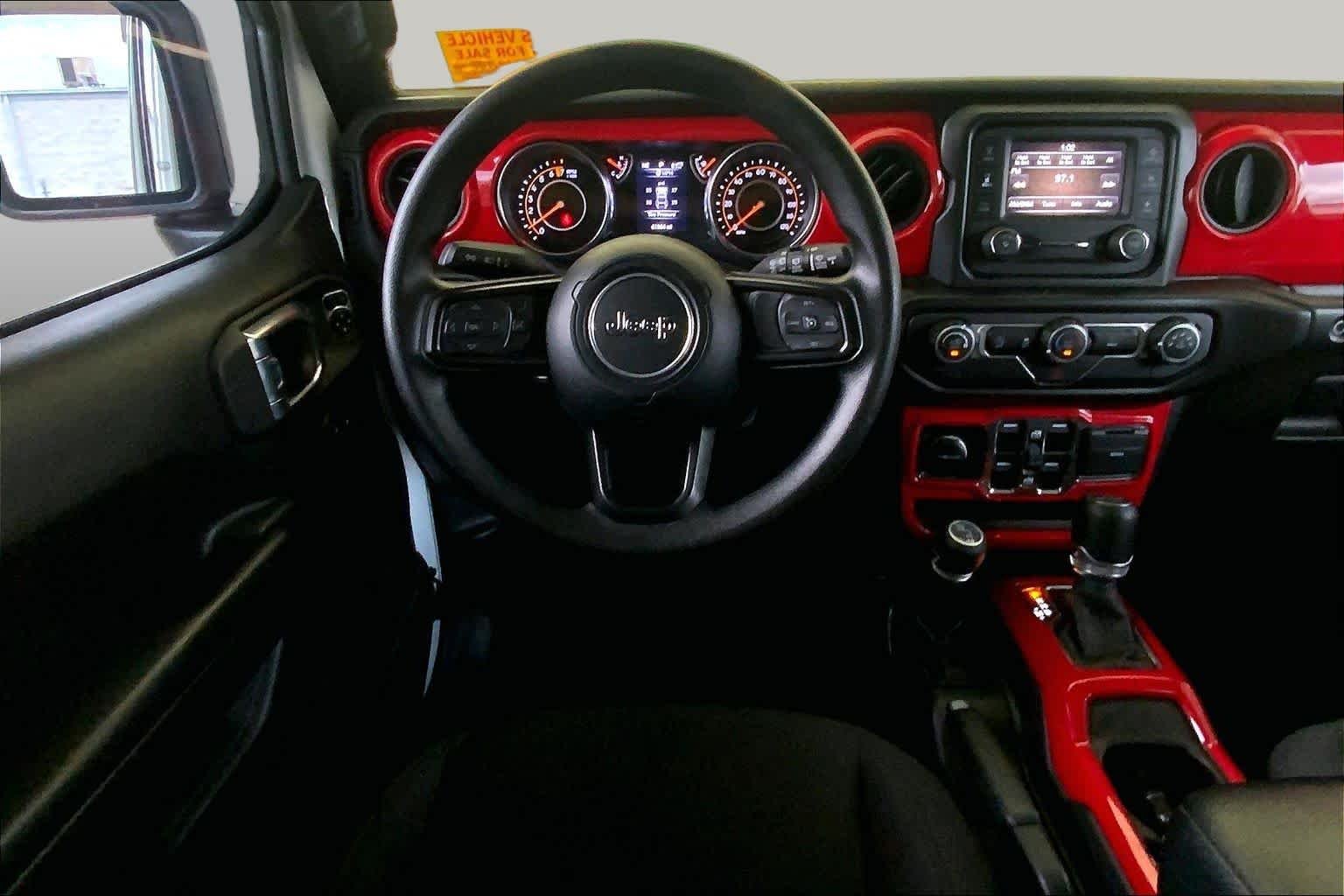 Used 2021 Bright White Clearcoat Jeep Unlimited Willys Sport image 6
