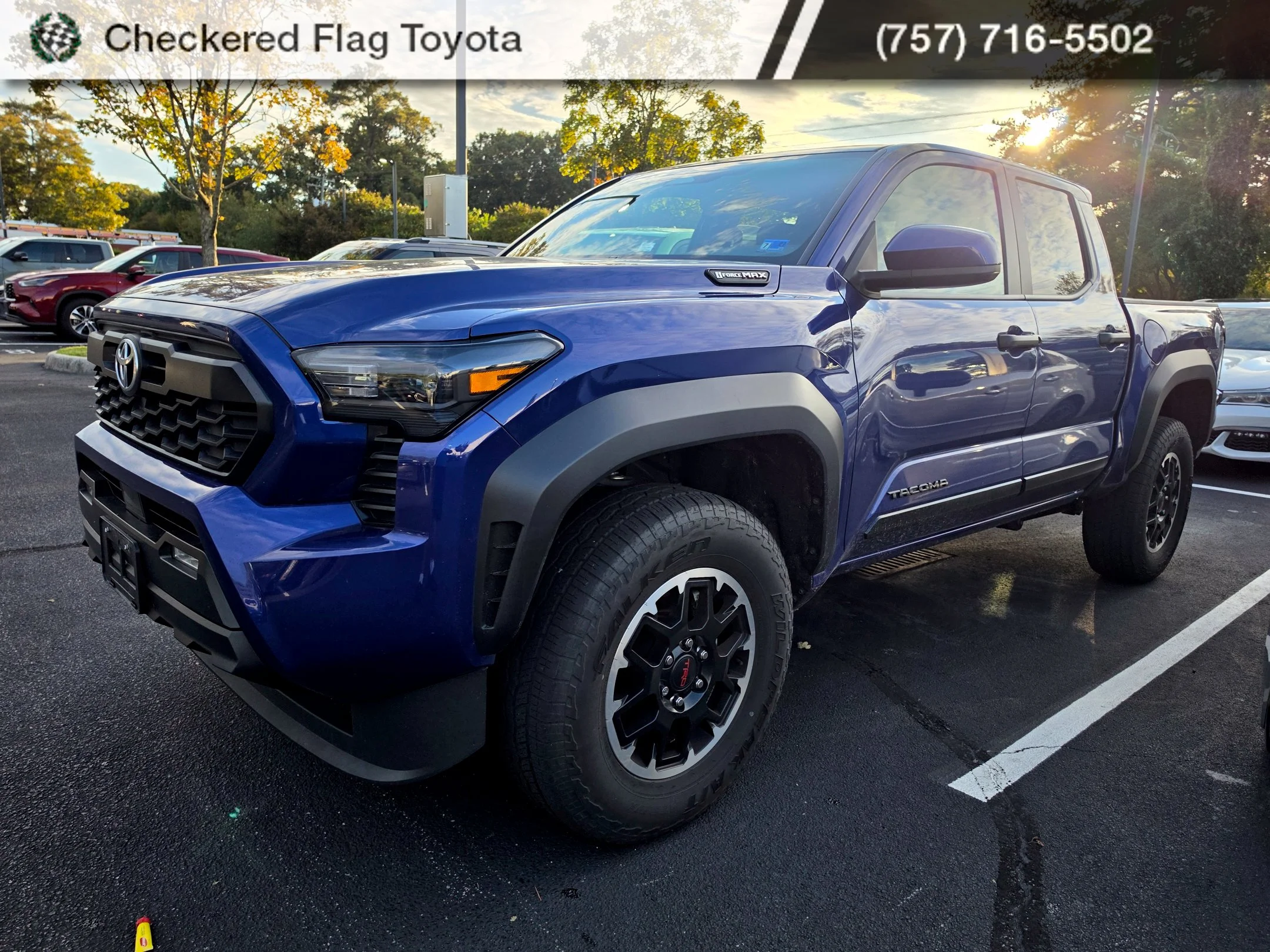 Used 2025 Blue Crush Metallic Toyota TRD Off Road image 1