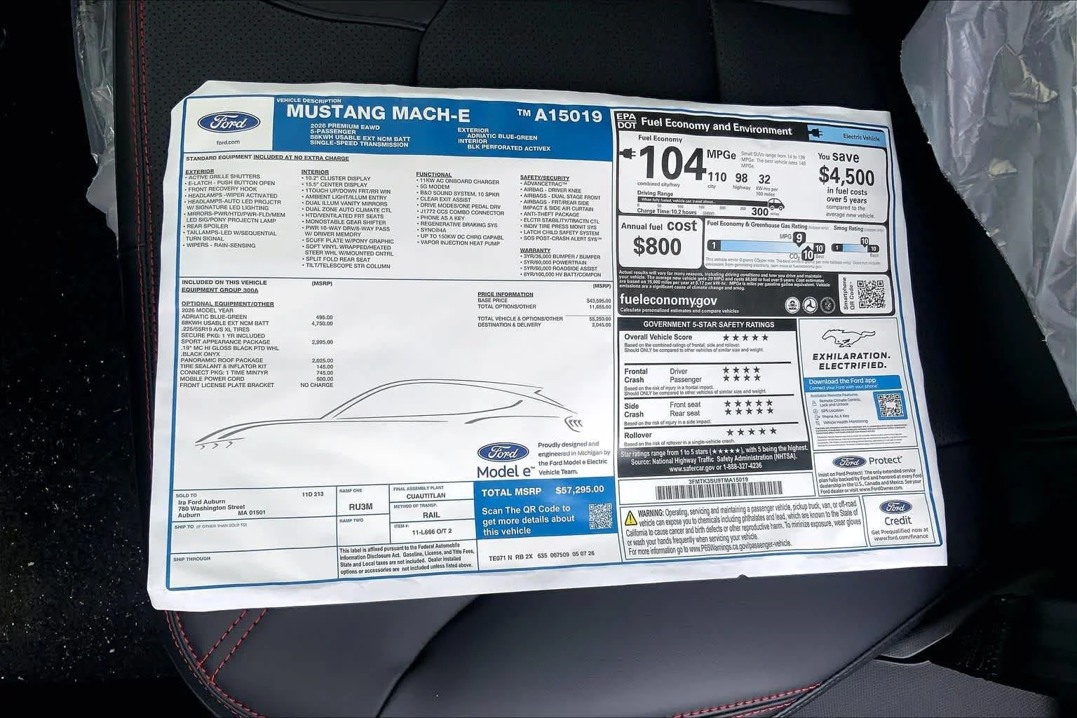 New 2026 Adriatic Blue Metallic Ford Premium image 18