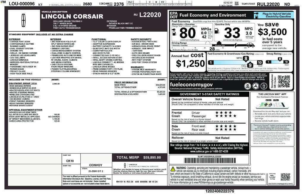 Used 2024 Black Lincoln Grand Touring image 28
