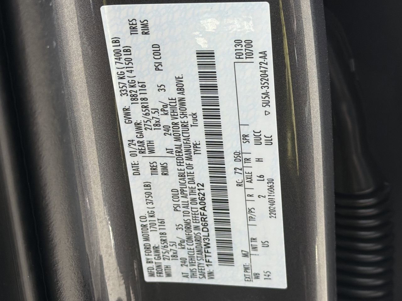Used 2024 Gray Metallic Ford XLT image 31