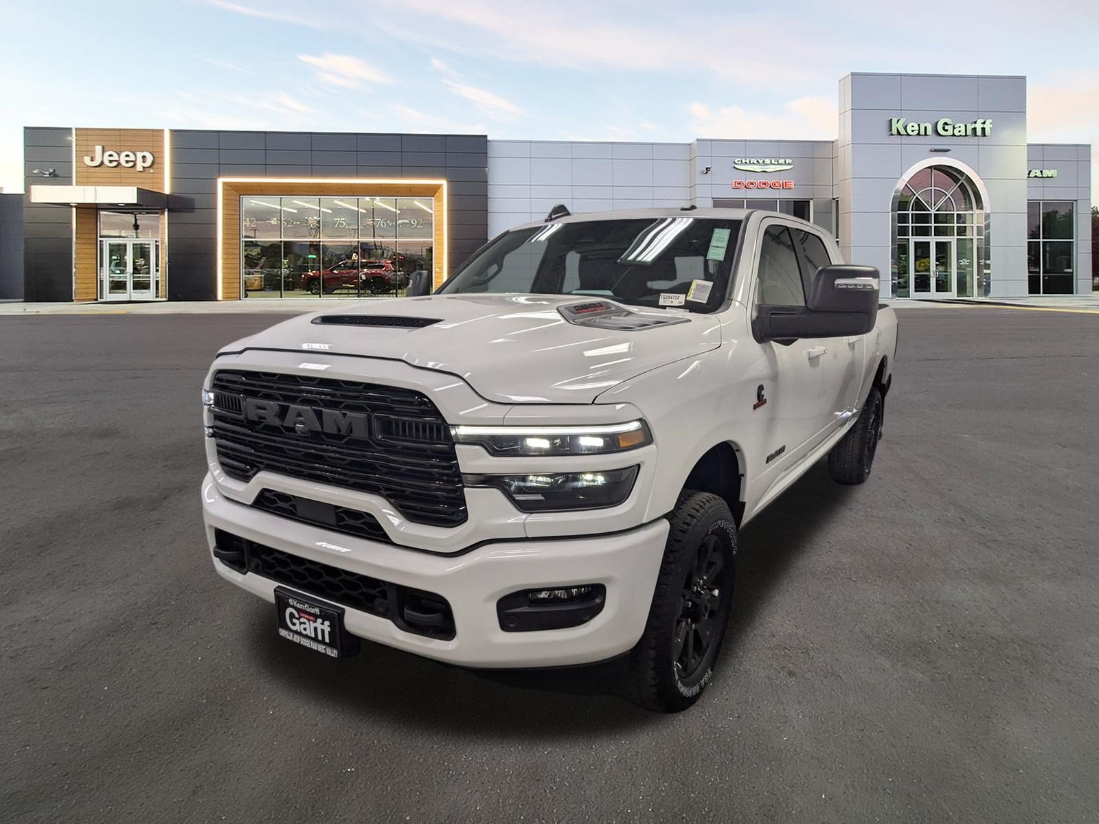 New 2026 Bright White Clear-Coat Exterior Paint RAM Laramie image 9