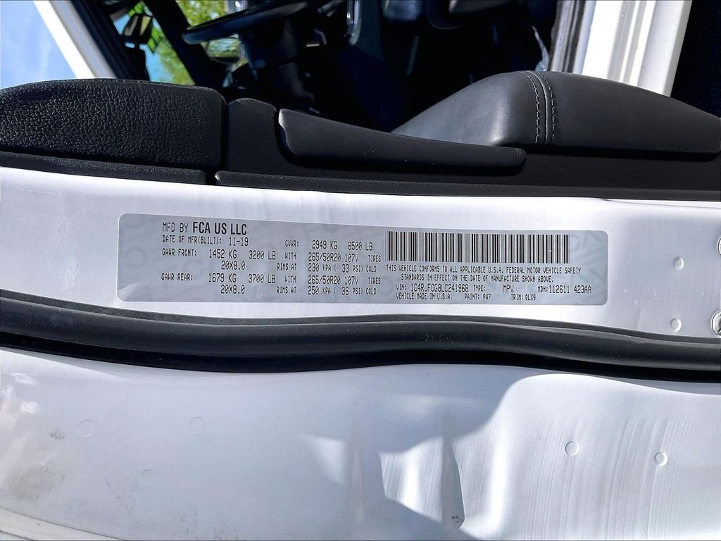 Used 2020 Bright White Clearcoat Jeep Overland image 31