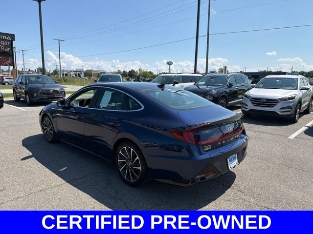 Certified Used 2021 Blue Hyundai Limited image 16