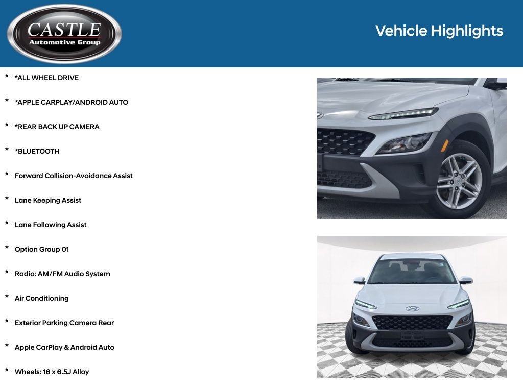 Used 2022 White Hyundai SE image 3