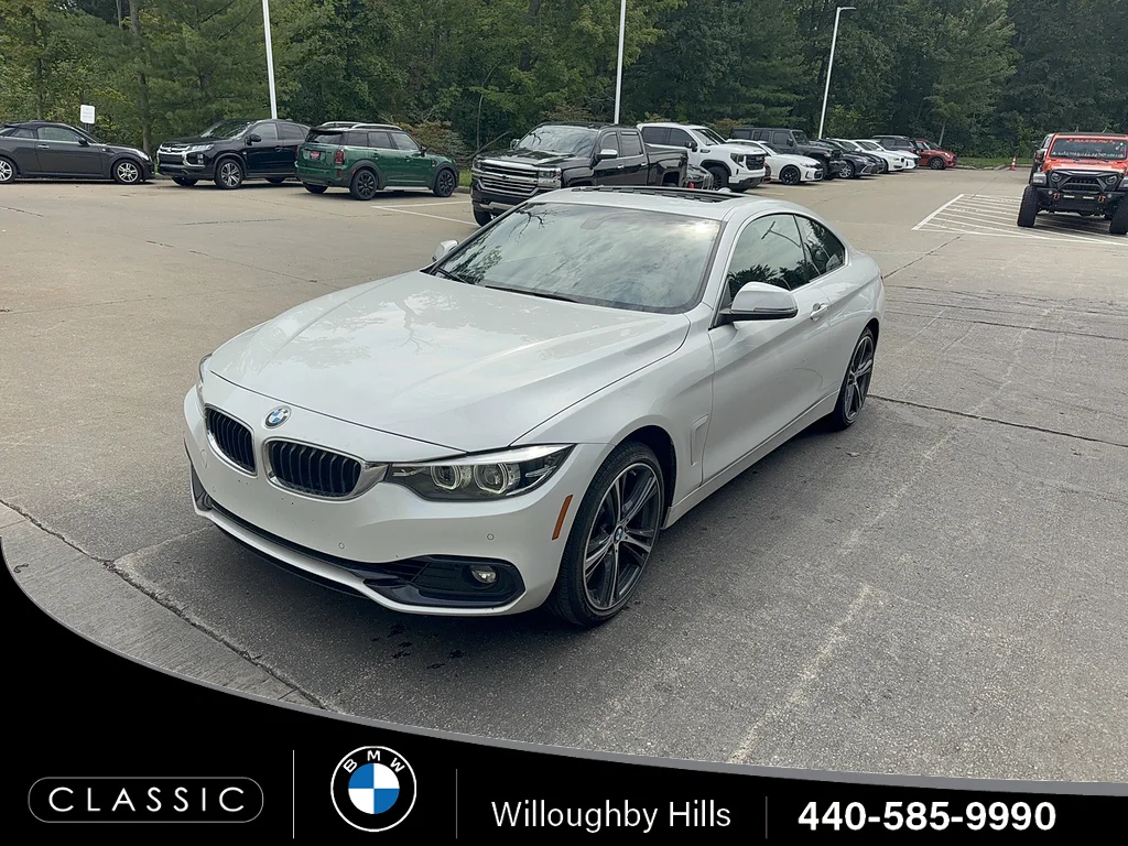 Used 2018 WHITE BMW 430i xDrive image 1