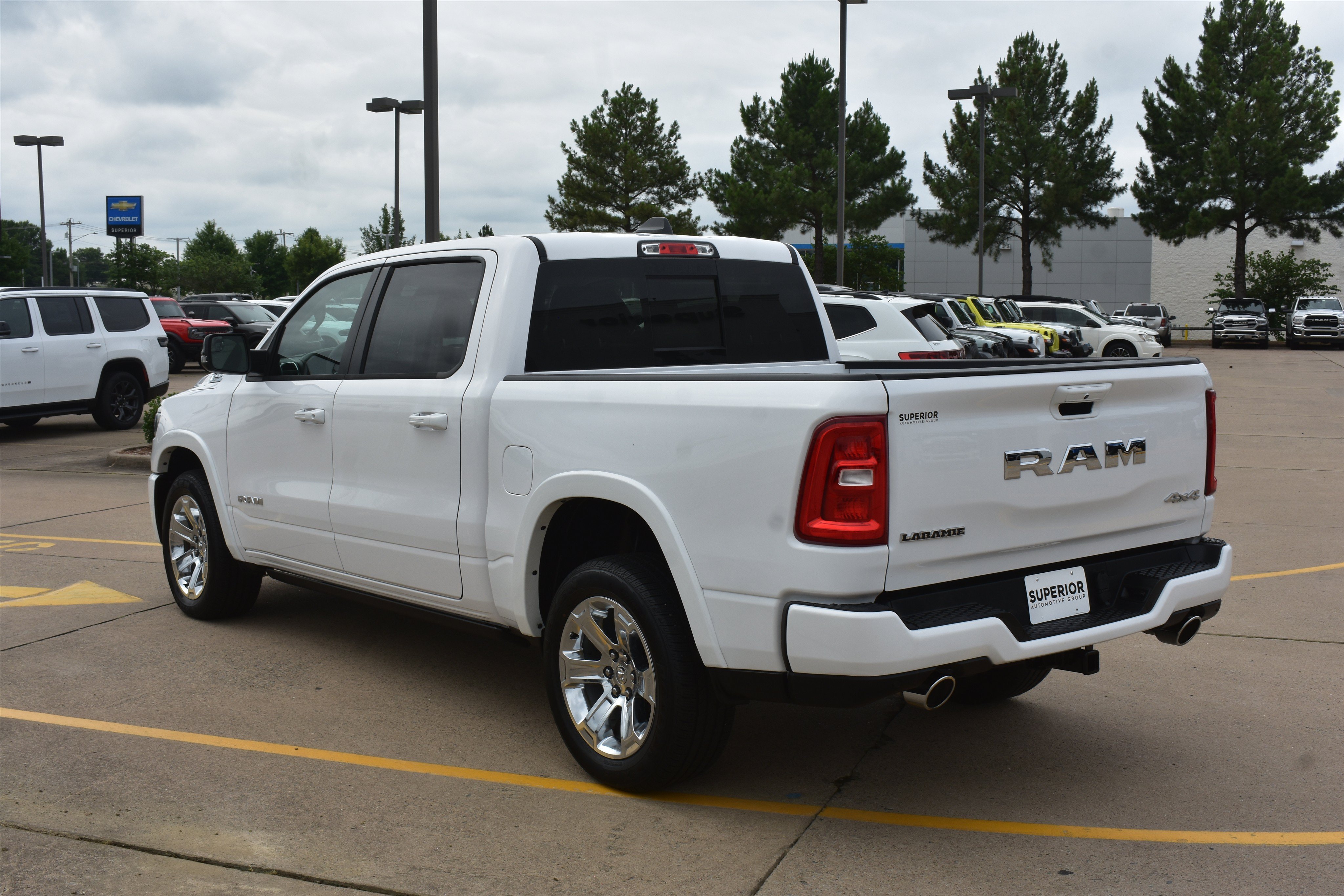 Used 2025 Bright White Clearcoat Ram Laramie image 9