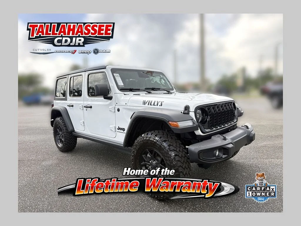 Used 2026 Bright White Clearcoat Jeep Willys image 1