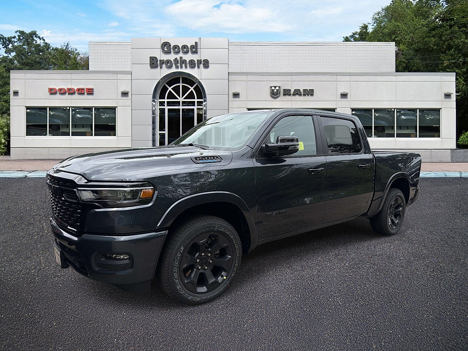 New 2027 Forged Blue Metallic Exterior Paint RAM Big Horn image 1