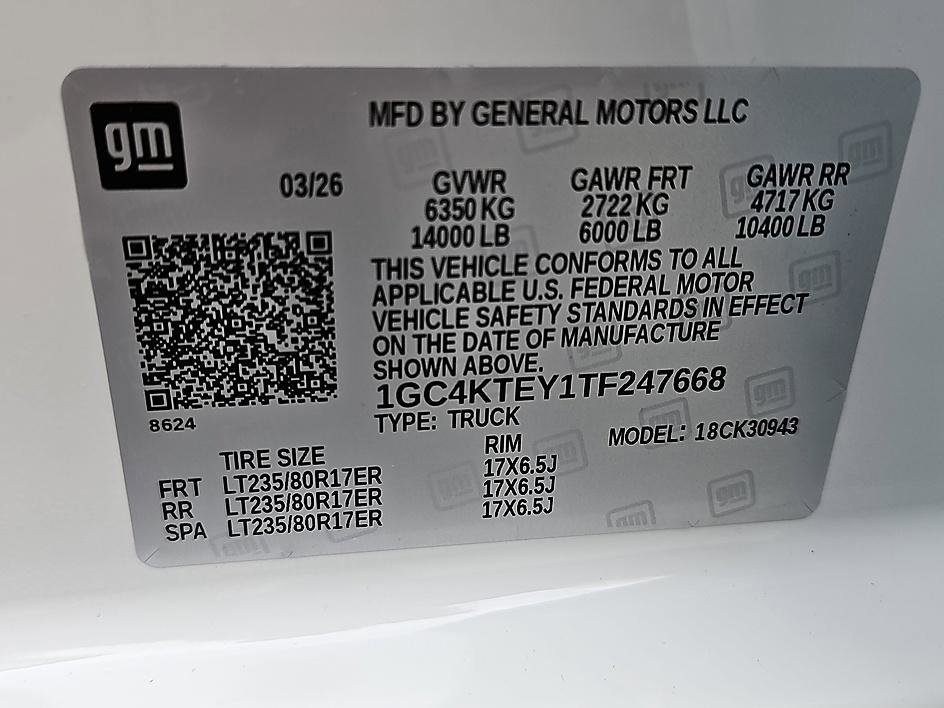 New 2026 Summit White Chevrolet LT DRW image 22