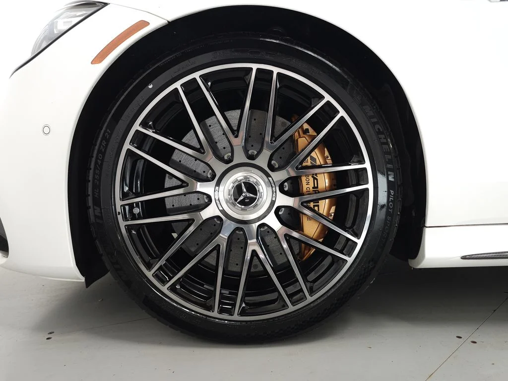 Certified Used 2024 MANUFAKTUR Moonlight White Metallic Mercedes-Benz S 63 E AMG® image 41