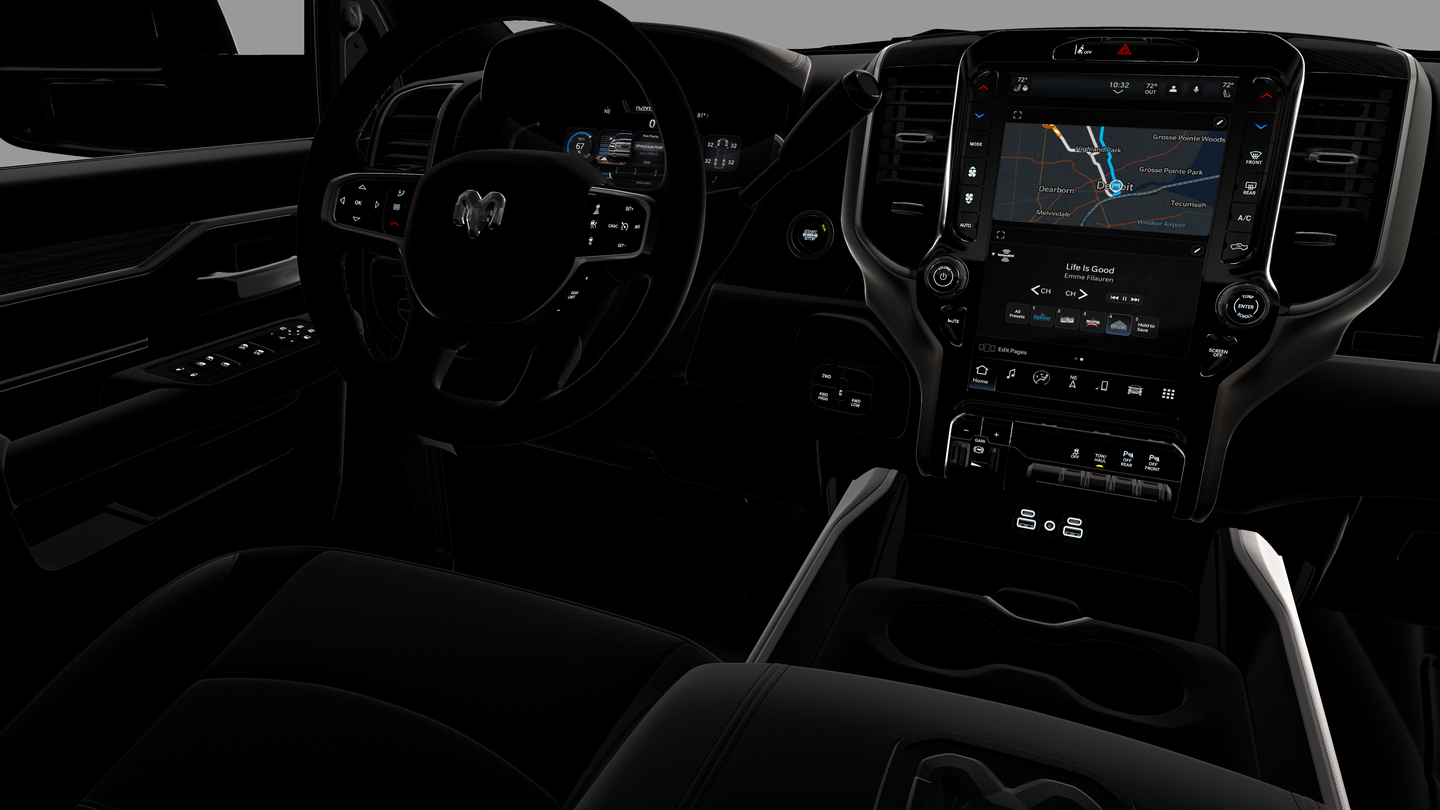 New 2026 Diamond Black Crystal Pearl-Coat Exterior Paint RAM LARAMIE image 21