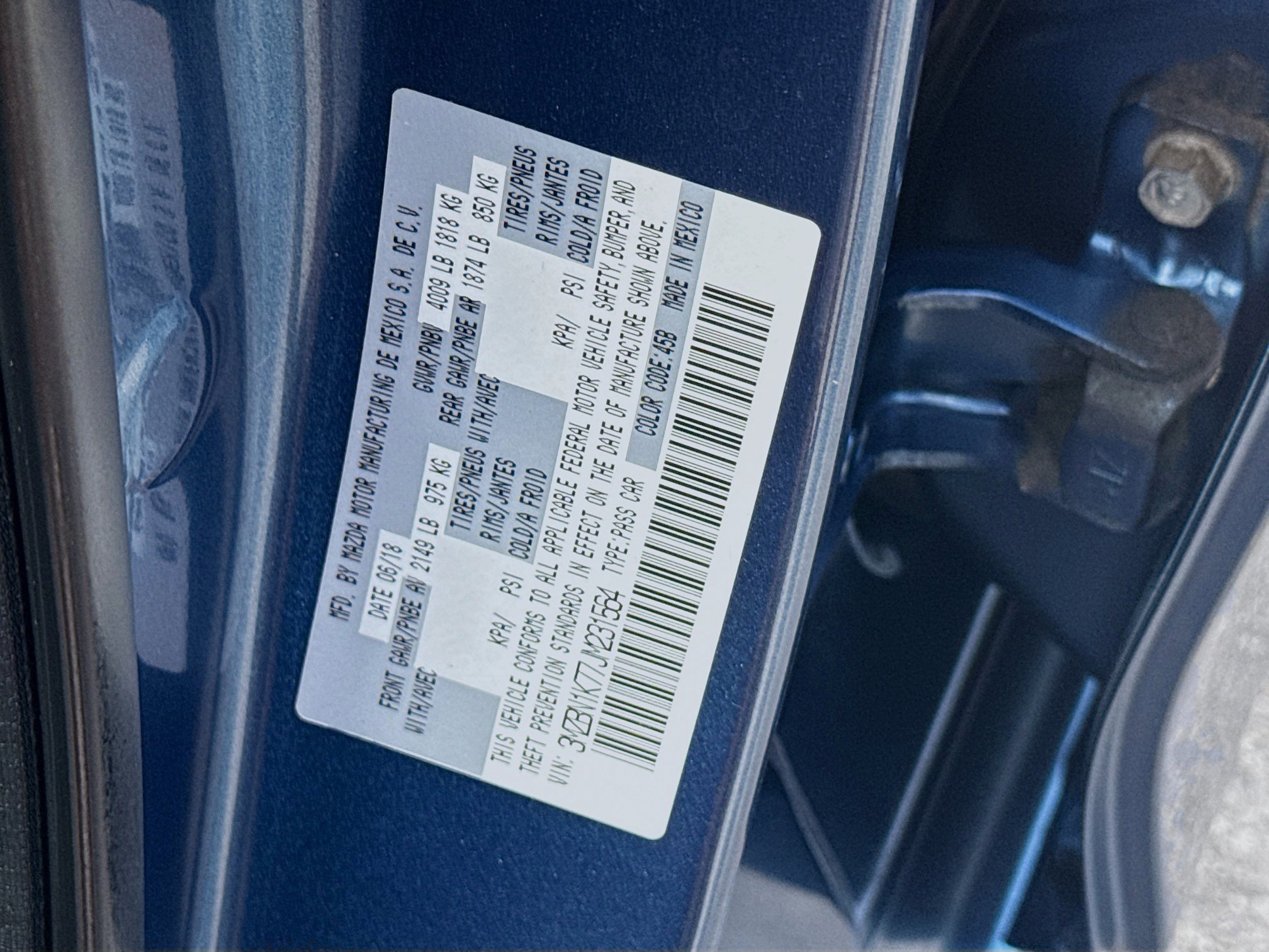 Used 2018 Eternal Blue Mica Mazda Sport image 33