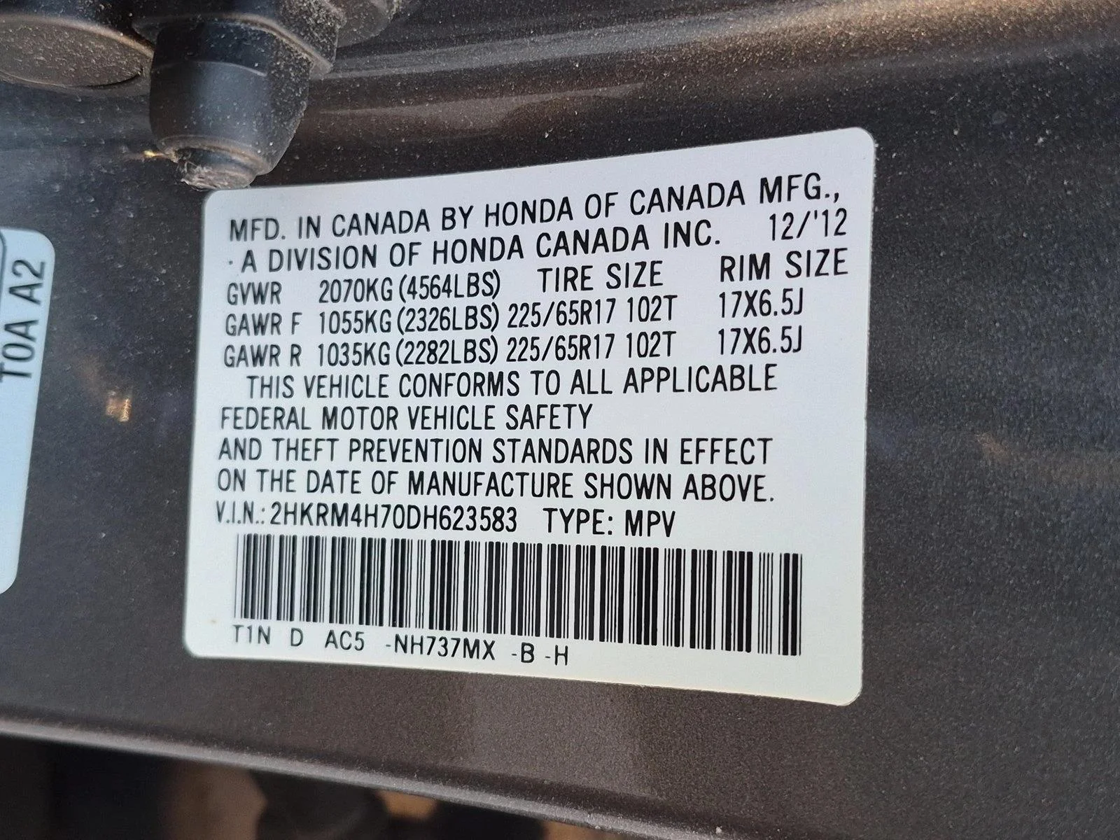 Used 2013 Urban Titanium Metallic Honda EX-L image 15