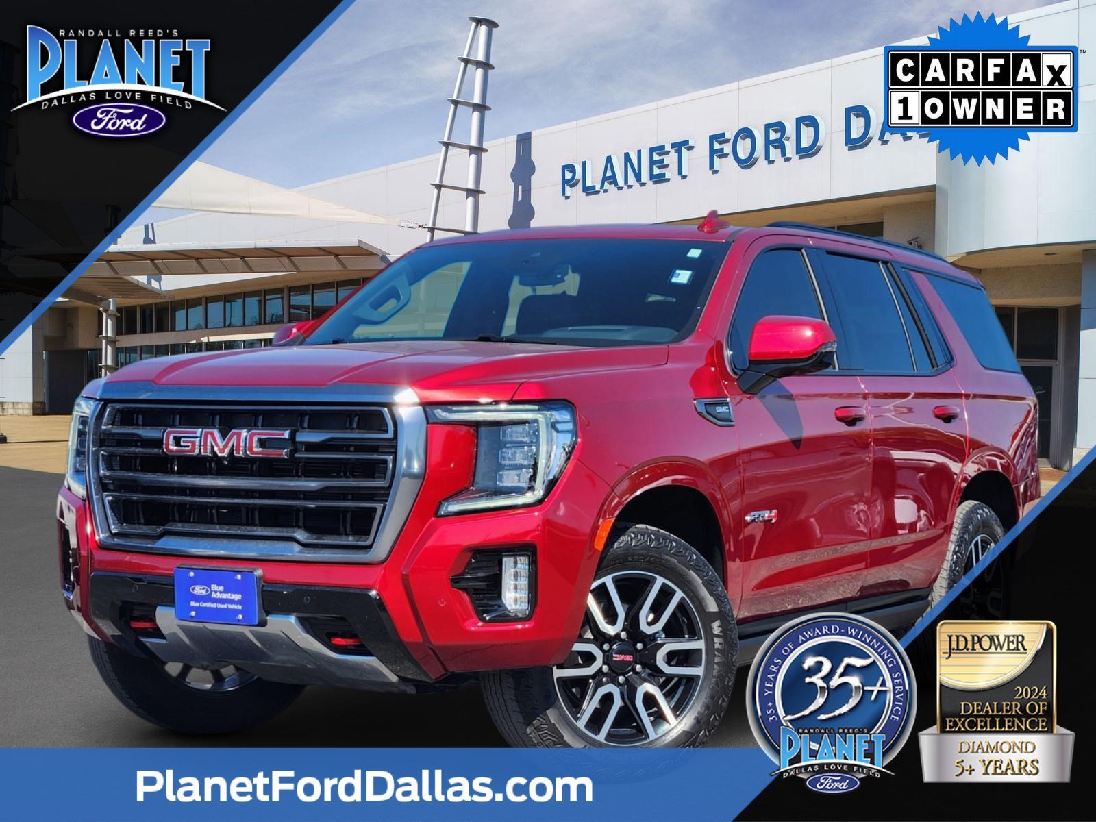 Certified Used 2024 Volcanic Red GMC AT4 image 1