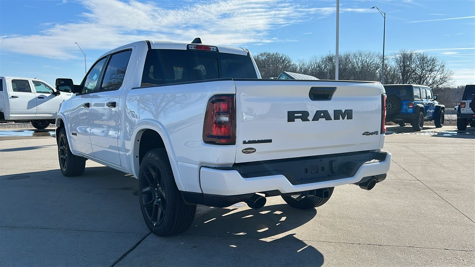 New 2026 Bright White Clear-Coat Exterior Paint RAM Laramie image 5