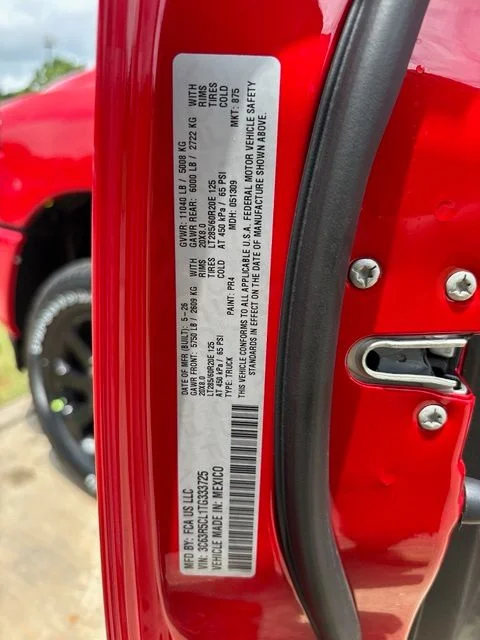 New 2026 Flame Red Clear-Coat Exterior Paint RAM Tradesman image 29