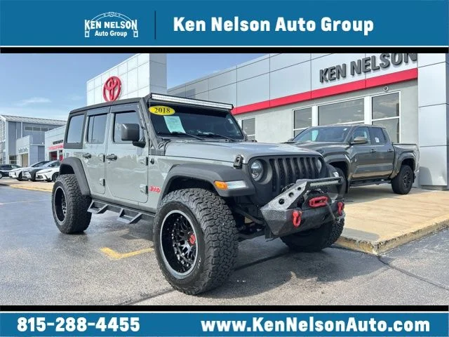 Used 2018 Gray Jeep Unlimited Sport S image 1