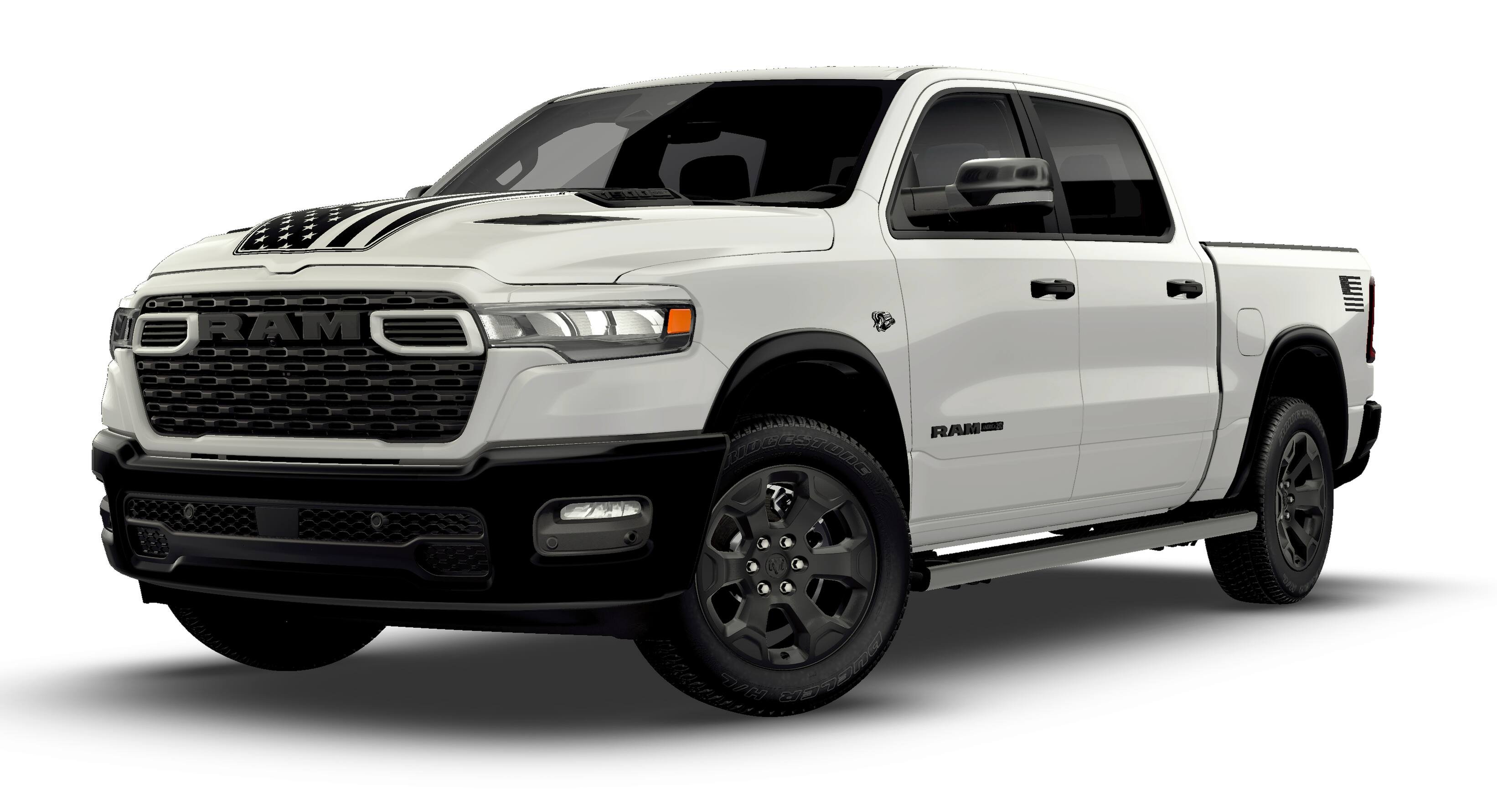 New 2026 Bright White Clear-Coat Exterior Paint RAM BIG HORN image 1