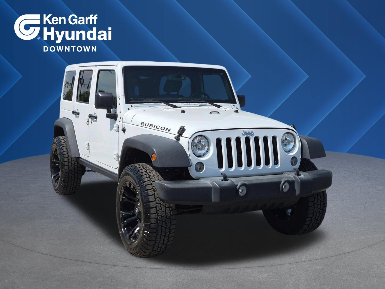 Used 2017 Bright White Clearcoat Jeep Rubicon image 1