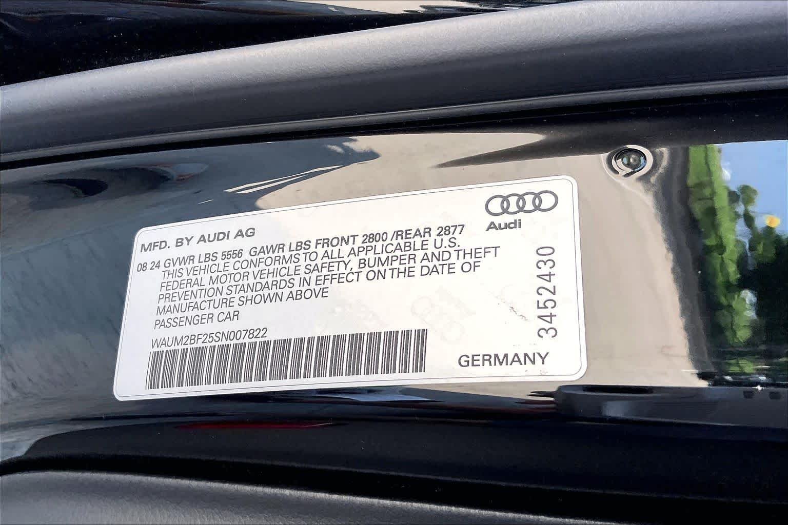 Used 2025 Brilliant Black Audi Prestige image 35