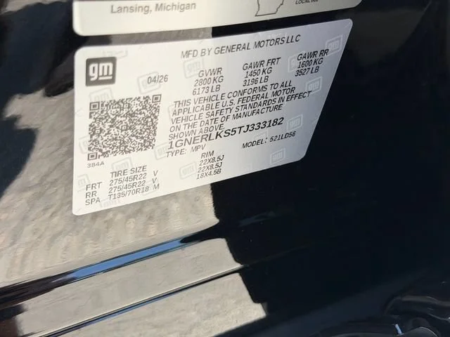 New 2026 Mosaic Black Metallic Chevrolet RS image 13