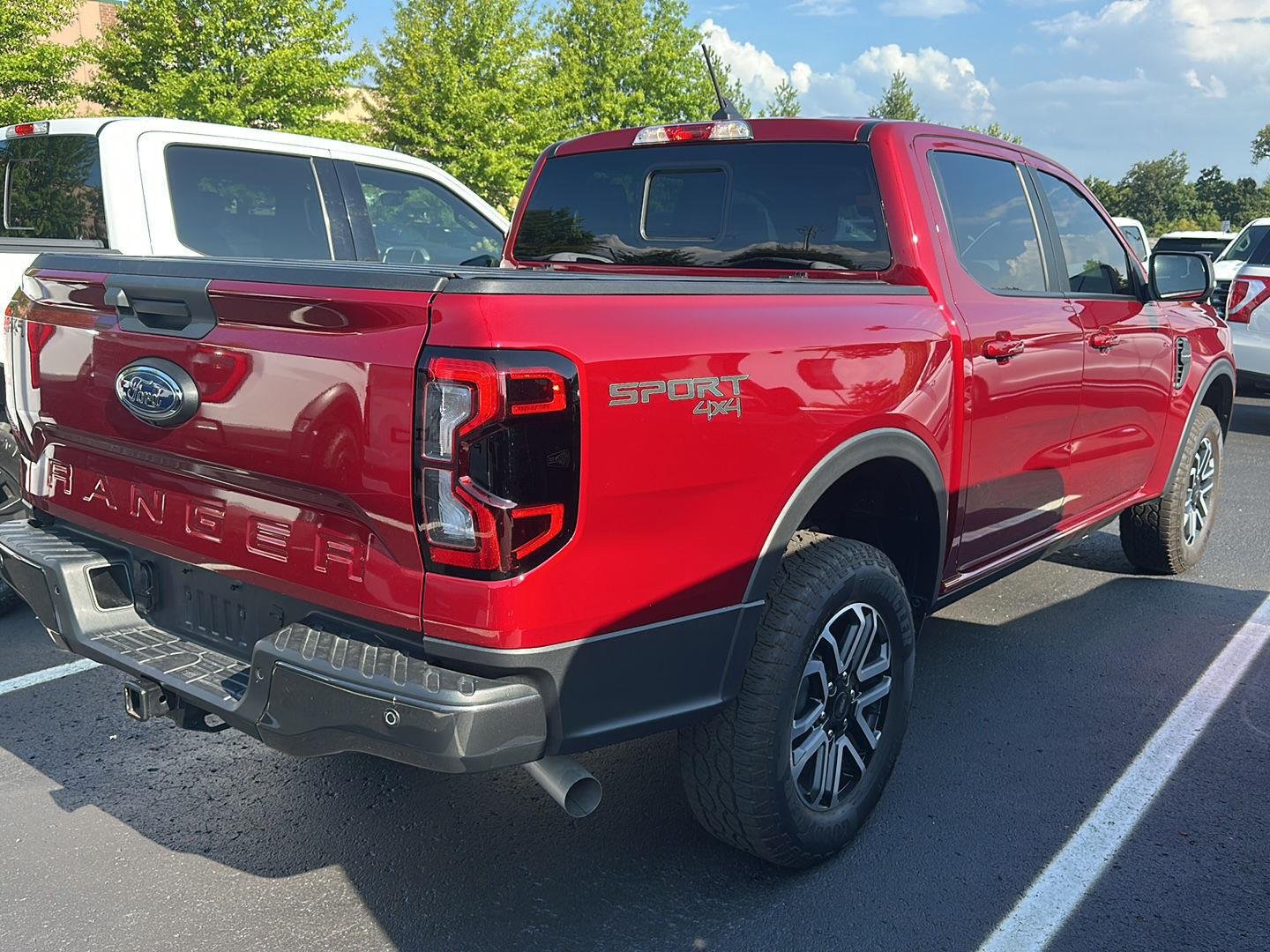 Used 2025 Ruby Red Metallic Tinted Clearcoat Ford LARIAT image 3