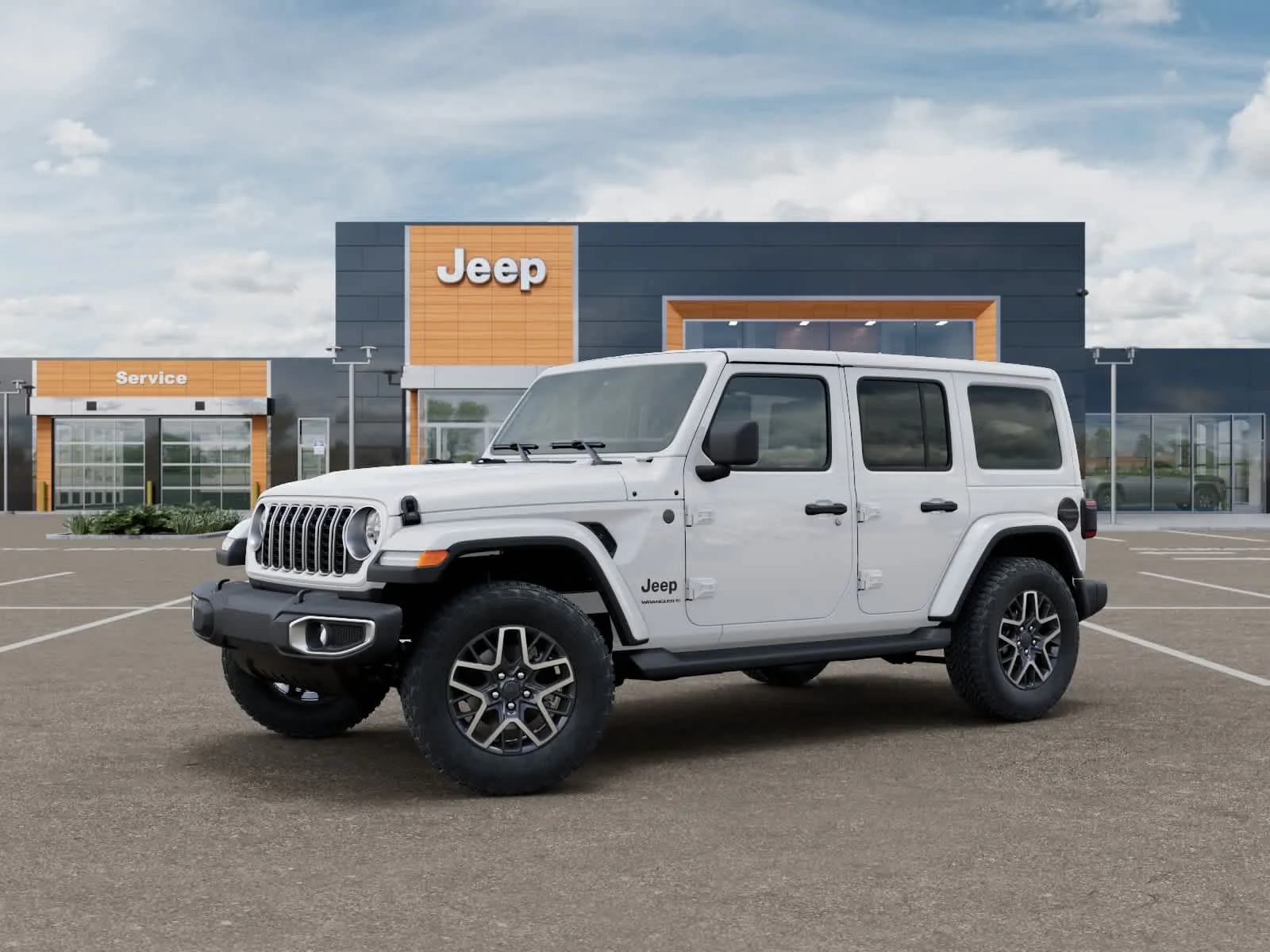 New 2027 Bright White Clearcoat Jeep Sahara image 2
