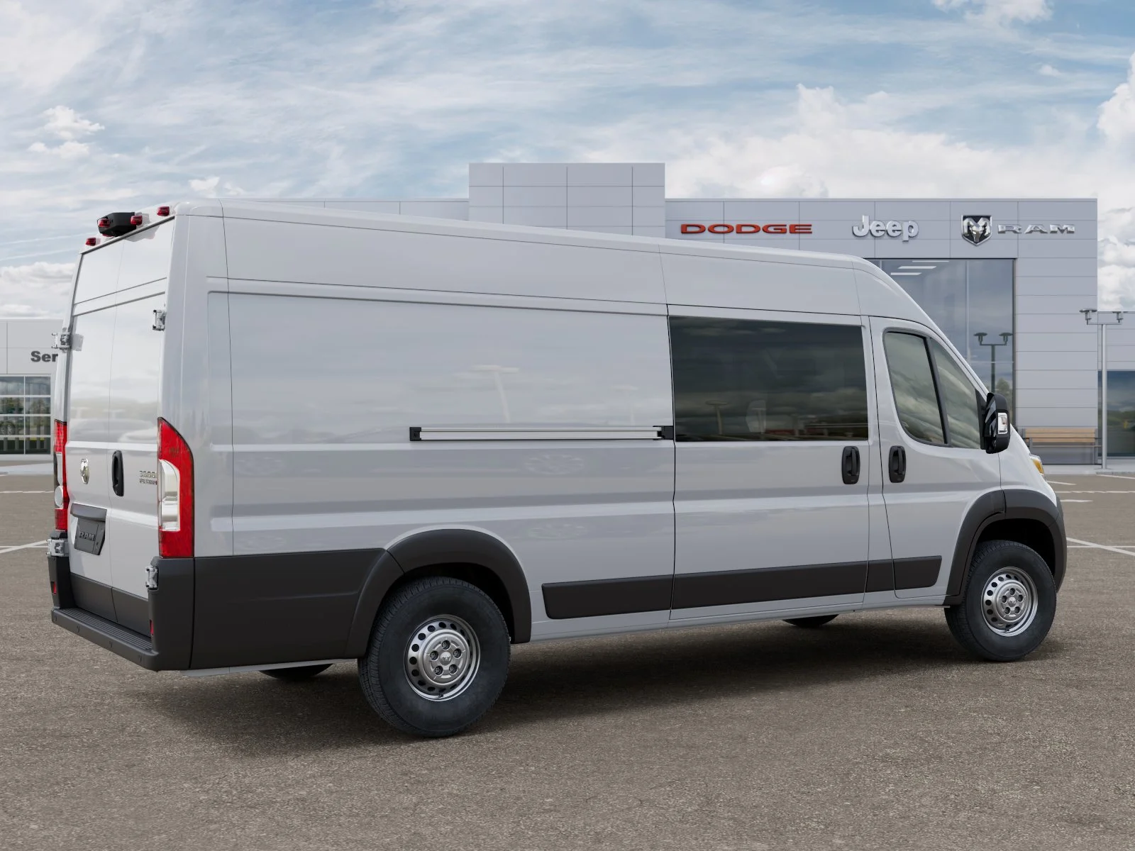 New 2025 Bright White Clearcoat RAM High Roof image 31