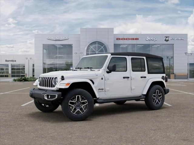 New 2026 Bright White Clear-Coat Exterior Paint Jeep Sahara image 29
