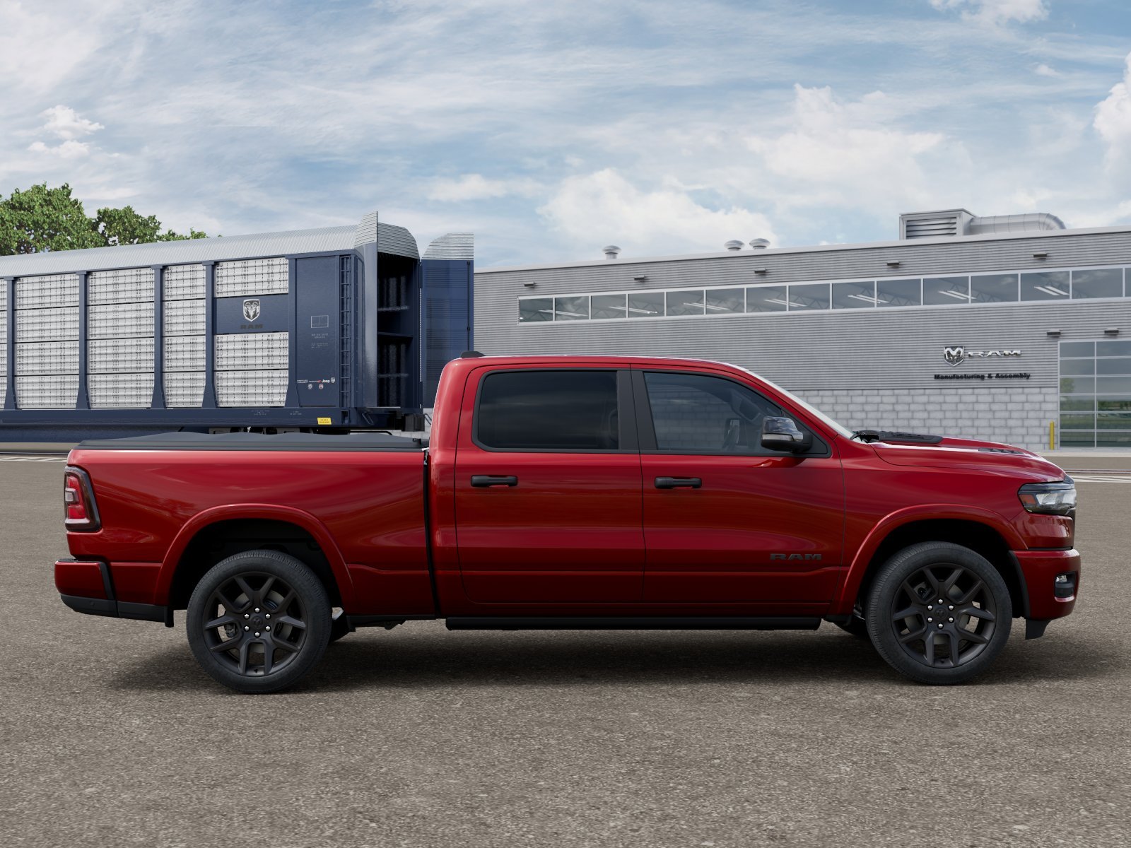 New 2026 Molten Red Pearl-Coat Exterior Paint RAM Laramie image 12