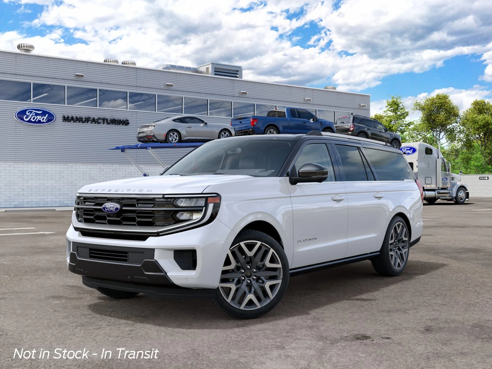 New 2027 Star White Metallic Tri-Coat Ford Platinum image 2