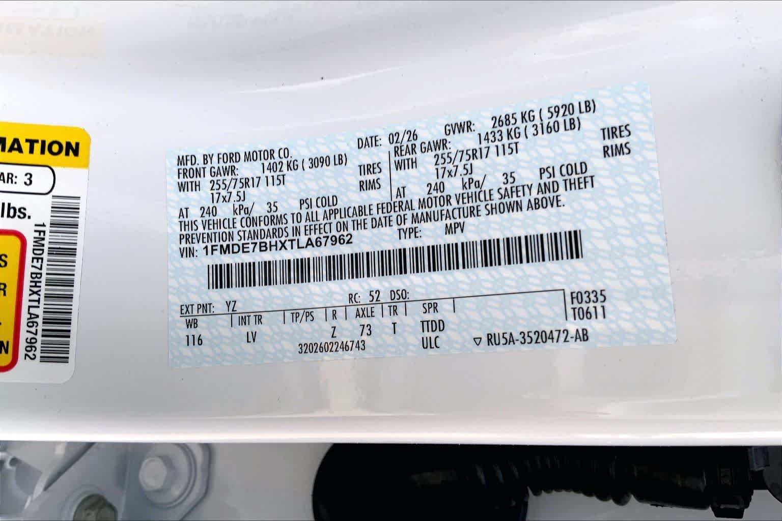 New 2026 Oxford White Ford Big Bend® image 18