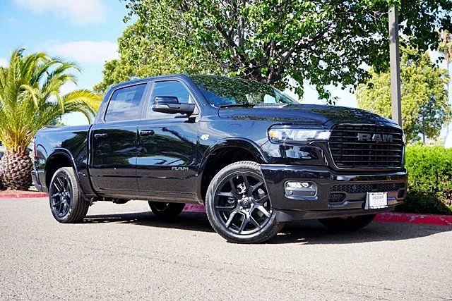 New 2026 Diamond Black Crystal Pearl-Coat Exterior Paint RAM Laramie image 2
