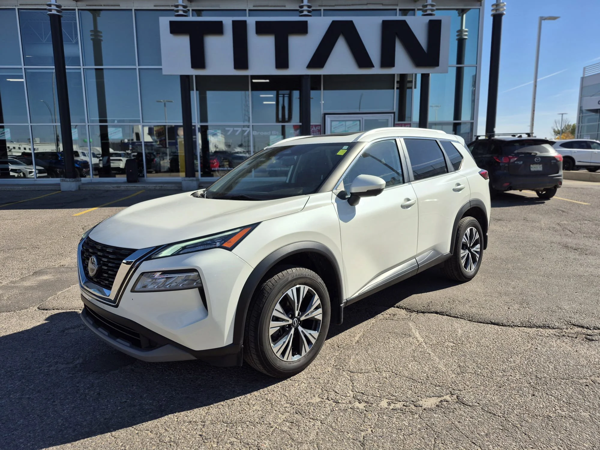 Certified Used 2023 Pearl White Metallic Nissan SV AWD*Htd Seats | Pano Roof | Htd Wheel | Adaptive Cruise | Remote Start | CarPlay | Park Assist image 2