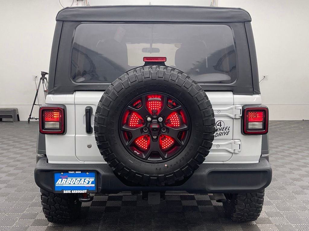 Used 2021 Bright White Clearcoat Jeep Unlimited Willys image 7