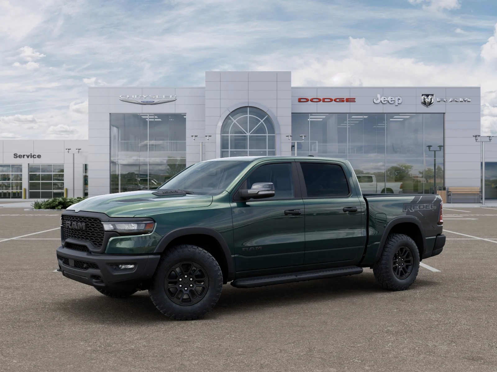 New 2026 Serrano-Green Metallic Exterior Paint RAM Rebel image 34