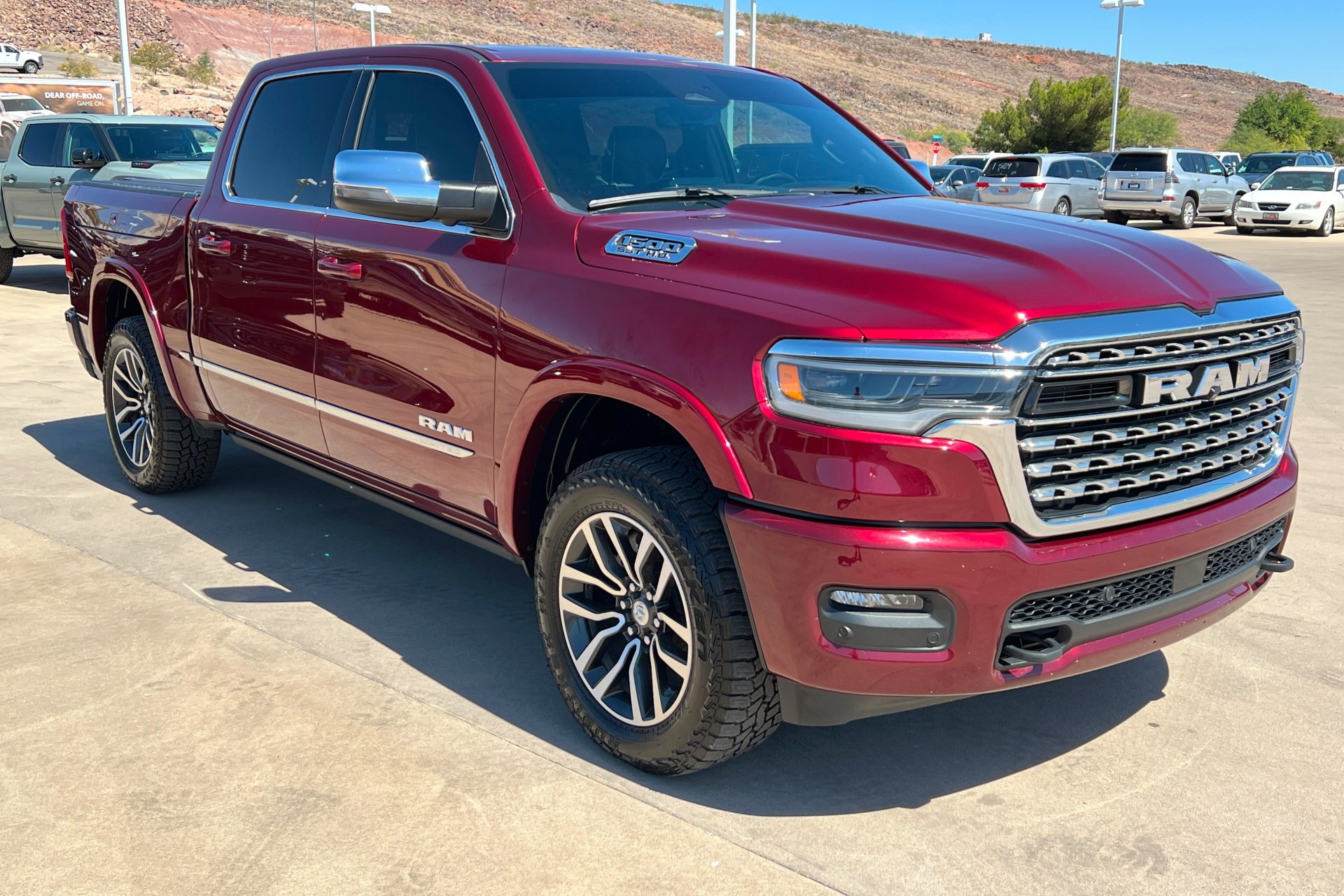 Used 2025 Delmonico Red Pearlcoat Ram Limited image 8