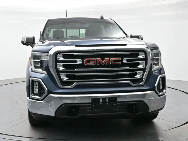 Used 2021 PACIFIC BLUE METALLIC GMC SLT image 2